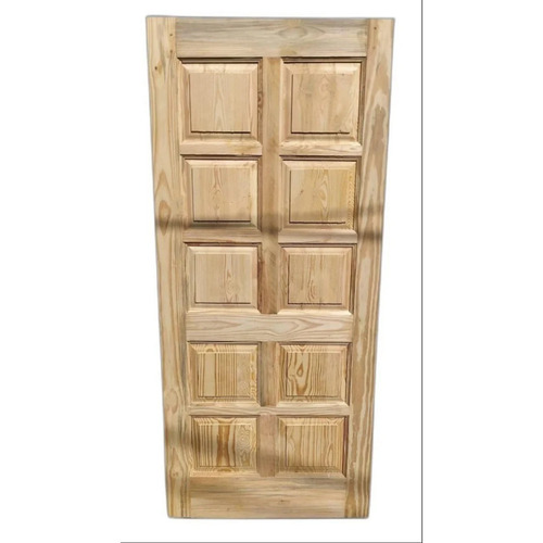 Brown Pine Wood Door