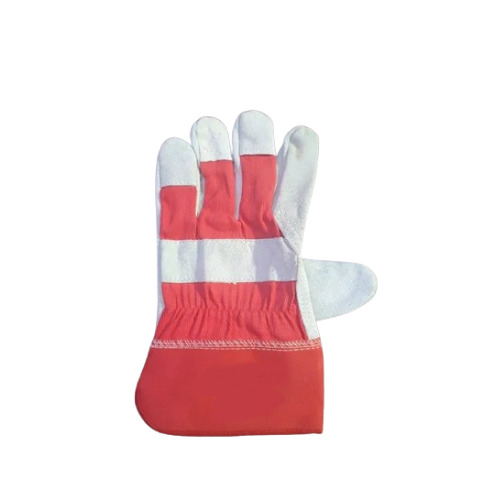 Canadian Welding Safety Gloves - Color: Red And White