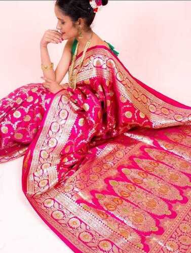 Designer Red Banarasi Sarees - Fabric Type: Art Silk