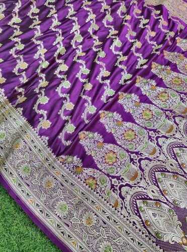 Designer Tant Banarasi Sarees - Art Silk, Multi-Color, Washable Casual Wear | Laces Closure, Sequin Work, Knitted Pattern, Spring Occasion