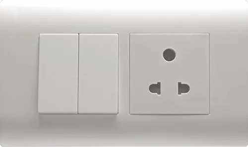 Electrical Switch Boards - Polycarbonate, 15 Ampere | Heat Resistant, Sleek Modern Design, Easy Installation, User Friendly