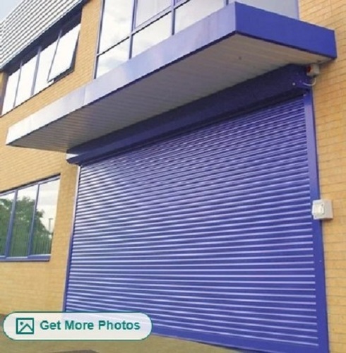 Industrial Automatic Rolling Shutter - Anti Rust Metal, Vertical Opening Pattern | Low Maintenance, Various Color Options, Insulated Exterior