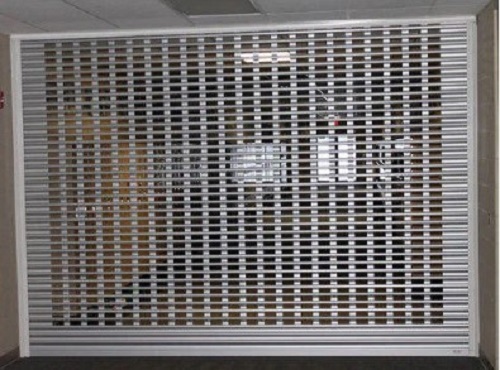 Industrial Grill Type Rolling Shutter - Rust-Resistant, Low Maintenance, Vertical Opening | Available in Various Colors, Tested on Quality Parameters