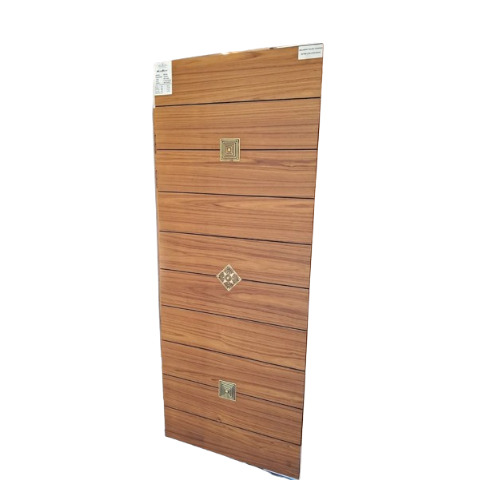 Interior Wooden Door - New Sal Wood, Polished Finish, 32mm Thickness, Brown Color, Swing Open Style for Office and Residential Use