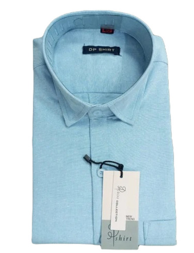Mens Formal Shirts - Cotton, Size M, Blue, Full Sleeves | Comfortable, No Fade, Washable, Anti Wrinkle