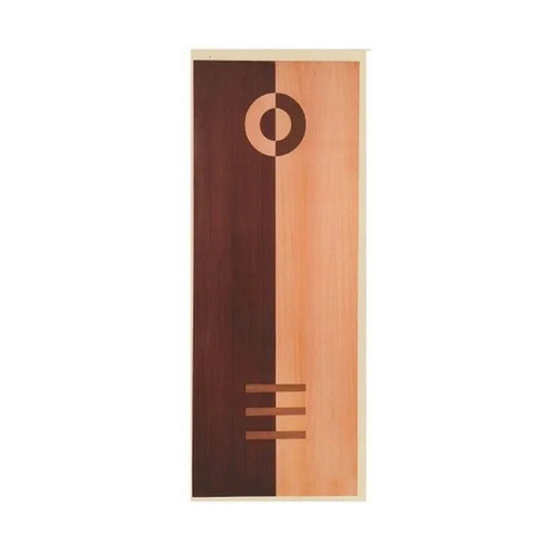 Teak Wood Veneer Door - New Interior Door with Polished Finish, Customized Design, Suitable for Offices and Residences