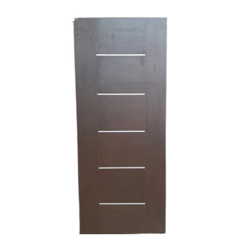 Brown Wooden Laminated Flush Door - 7-10 Feet Height, Finished White and Gray Color | Modern Design, Customized Swing Open Style, 30mm Thickness