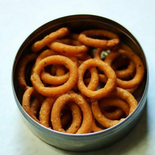 Chakali Masala Namkeen - Besan Crunchy Spiral Snacks | Gluten-Free, Freshly Prepared, Perfectly Balanced Flavor for Festive Occasions
