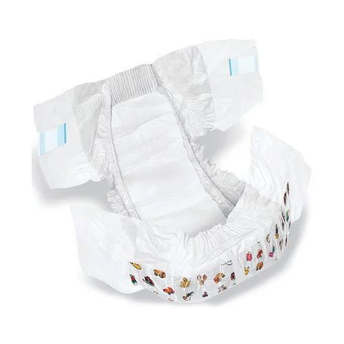 Disposable Baby Diaper - Premium Cotton, White | 10 Pieces Pack, Breathable Material, Flexible Fit, Comfortable Waistband, Adjustable Tabs, Wetness Indicator, Hypoallergenic, Dermatologically Tested, Odor Control, No-Chafe Design