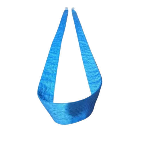 Duplex Webbing Sling - Polyester, 25 mm Width, 3% Elongation, 10 Ton Lifting Capacity - Industrial Use, Blue Color, Stretchable Characteristics