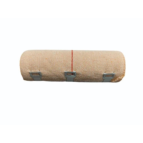 Elastic Crepe Bandage - Cotton Material, 15CM X 4M Size, Beige Color | Stretchable for Secure Fit, Breathable and Soft, Reusable and Washable, Provides Consistent Compression for Supporting Joints and Muscles