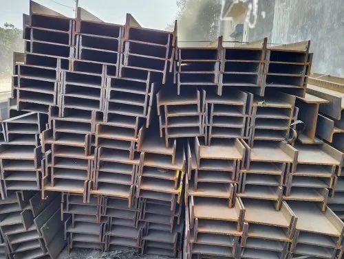 I Shape Mild Steel Joist Beam - Mild Steel, Uniform Cross-Sectional Strength, Grey | High Load-Bearing Capacity, Lightweight, Efficient Structural Design, Versatile for Fabrication