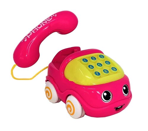 Kids Toy - Solid Plastic Craft, Lightweight & Portable | Easy to Clean, Fun Playtime for Ages 3-4, Battery Operated in Pink & Yellow
