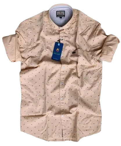 Men Printed Shirts - Cotton, M/L/XL/XXL Sizes, White Color | Full Sleeves, Cutaway Collar, Comfortable Fit, No Fade, Anti Wrinkle