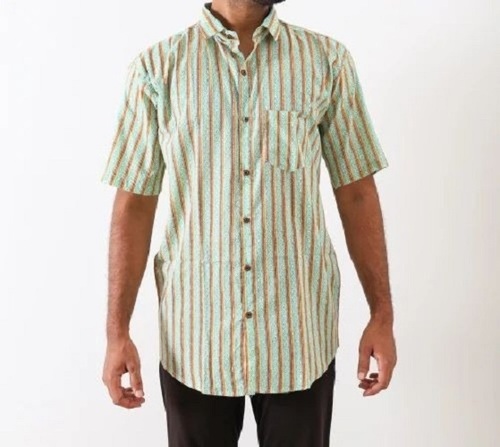 Men Striped Formal Cotton Shirts - Soft Breathable Fabric, Tailored Fit Ideal for Office, Easy Ironing, Variety of Color Combinations, Comfortable Wear