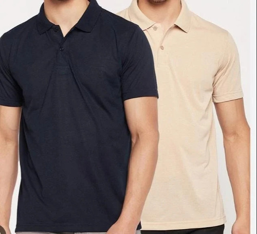 Mens Collared T Shirts - Cotton, Sizes S/M/L, Multicolor, Striped Pattern | Stylish Polo Design, Short Sleeves, Breathable Comfort