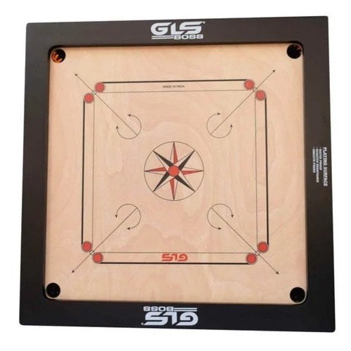 Wooden Carrom Board - 35x35 Inch, Standard Size for 4 Players, Ideal for Adults at Residence
