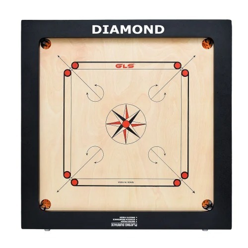 Wooden Carrom Board - Standard 41x41 Inches | Designed For Adults, Ideal for Residence, Perfect for 4 Players, Condition: New