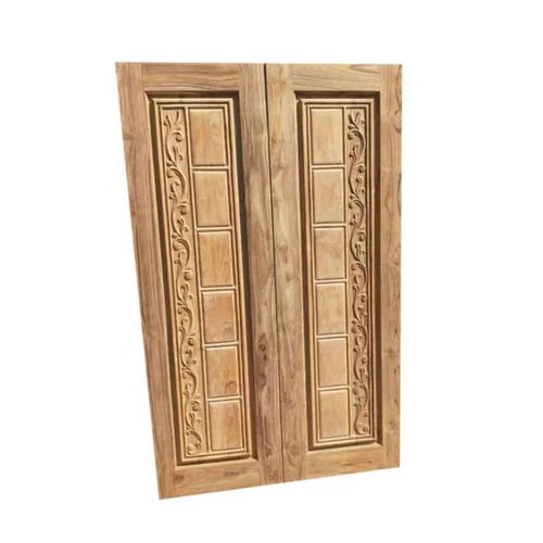 35mm Carved Teak Wood Double Door