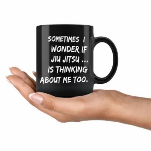 Black Printed Mug - Ceramic, 150-200 g | Polished Finish, Attractive Pattern, Unique Round Design for Stylish Drinkware