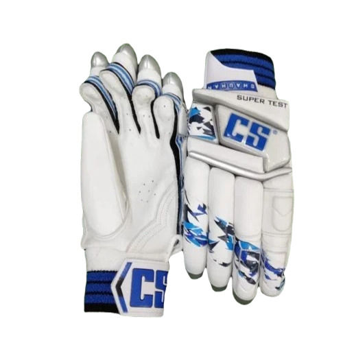 Blue And White Batting Gloves