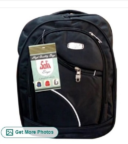 College Backpack - Various Sizes Available, Black Color, Easy to Carry and Perfect for Gifting, No Color Fade Guarantee, Timely Delivery
