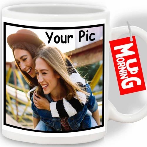 Printed Photo Mug - Ceramic Multiple Sizes Glossy Finish | Customizable Logo Durable Anti-Fading Print Perfect for Gifting