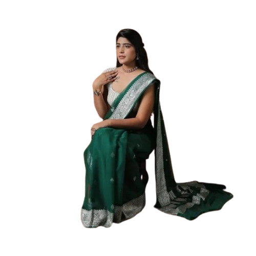 Banarasi Pure Khadi Chiffon Saree