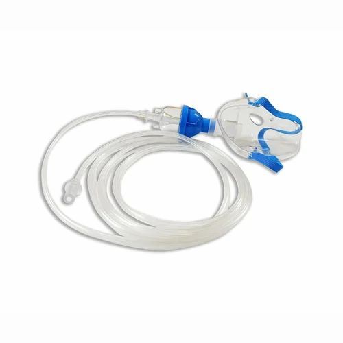 Dr Seibert Scure Nebulizer Mask Kit - Medium Size | White Transparent Color, Portable Design, New Condition, Nebulization Rate of 0.3 ml/min