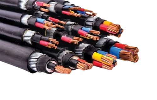 Electric Cable - 3.5 Core, 25 sq mm Aluminum Conductor, PVC Insulation | Ideal for Industrial, Power Station, and Telecommunication Applications