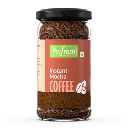 Instant Mocha Coffee - Sugar-Free Powder, Rich Chocolate & Coffee Flavor, Strong Taste, Antioxidant Benefits, Easy Mix Granules, Creamy Texture
