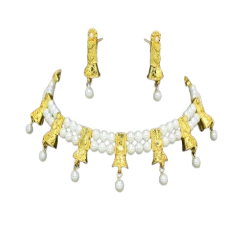 Ladies Pearl Necklace Set