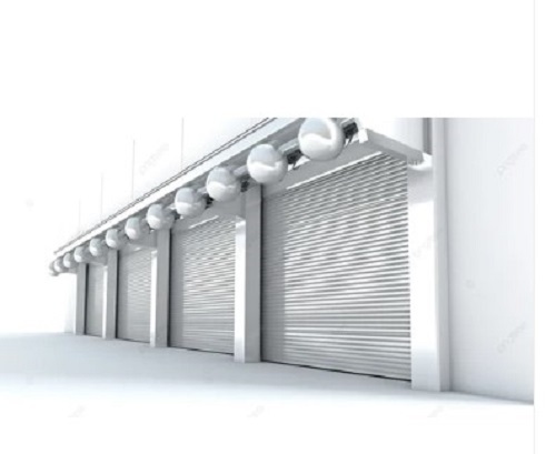 MS Automatic Rolling Shutters - MS Material, Vertical Opening Pattern, Various Color Options | Least Maintenance, Rust Resistance, Quality Tested