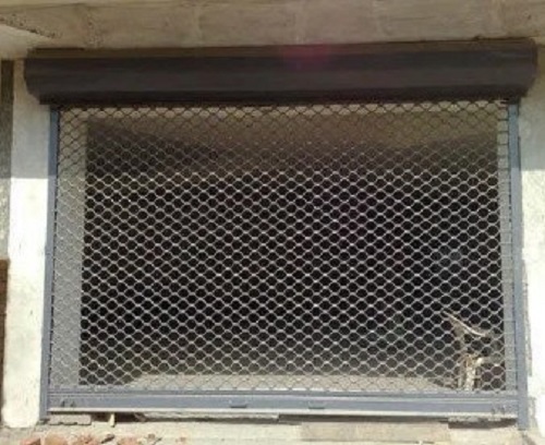 Painted Mild Steel Grill Rolling Shutter - Mild Steel, Vertical Opening, Various Color Options | Low Maintenance, Quality Tested, Timely Delivery