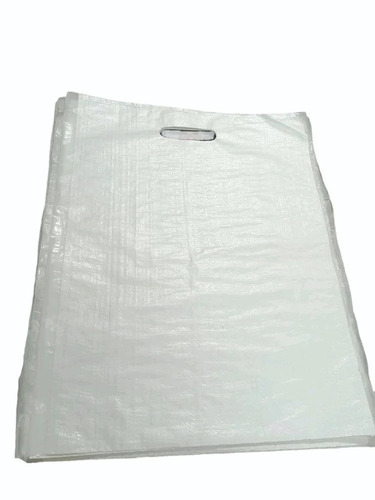 PP Woven D Cut Bags - Durable Eco-Friendly White Material | Recyclable, Customizable Color, Design, Logo, Size, Lightweight