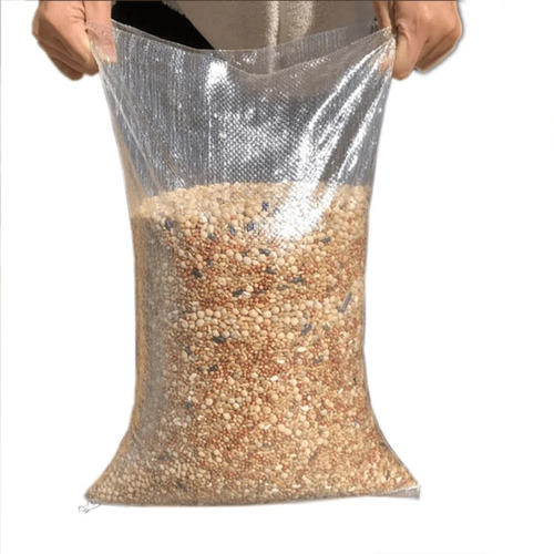 PP Woven Transparent Bag - Durable Eco-Friendly Design | White Color, Recyclable Material, Self Adhesive Seal, Customized Logo and Size