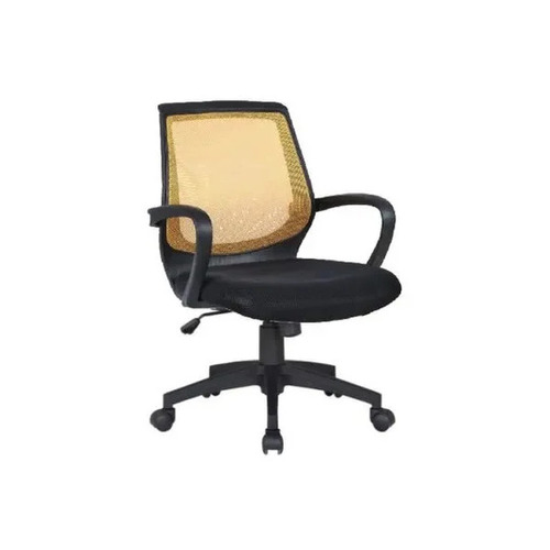 Segour Mesh Office Chair - Adjustable Seat Height, Rotatable Design | Modern Style, Arm Included, Easy to Clean, Durable in Black and Yellow