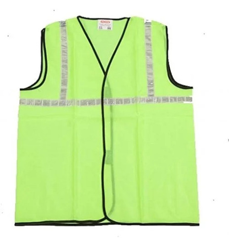 High-Visibility Safety Reflective Jackets - Polyester, All Sizes, Parrot Green | Essential for Traffic Control, Cyclists, Airport Safety, Hunters
