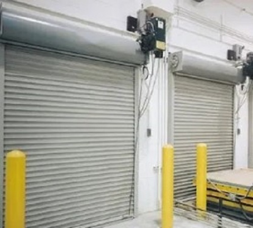 SS Automatic Rolling Shutter - Stainless Steel, Vertical Opening, Plain Pattern | Rust Resistant, Minimal Maintenance, Available in Various Colors