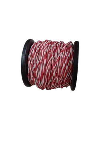 Telephone Electric Wire Cable - PVC Material, 0.5 MM Conductor Diameter, 100 Meter Length, Shielded, Solid Conductor, 1 Pair, Roll Pack