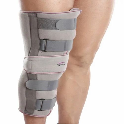 Tynor Knee Immobilizer Knee Support - Soft & Comfortable, Large Size, Grey Color | Portable Support for Knee