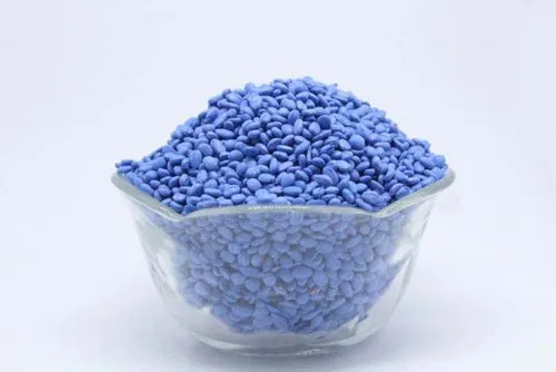 2139 Mustang Blue Masterbatch - Highly Purity Granules , Eco-Friendly Recycled PP for Plastic Injection Molding