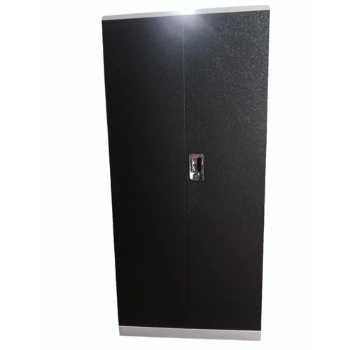 Iron Almirah - 36 Inch, 2 Door Hinged Design with 6 Shelves | Modern Black Finish, Durable Home Furniture