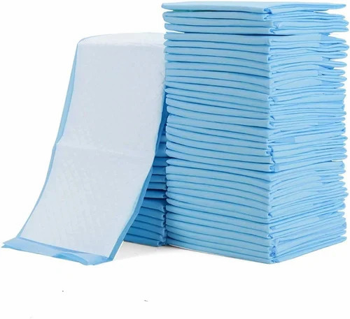 Adult Disposable Underpad - Non Woven Fabric, Large Size, Blue Color | High Absorption, Designed for Elderly Patients