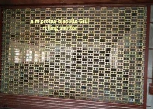 Biscuit Grill Rolling Shutter - Insulated Exterior, Vertical Opening Pattern, Various Colors | Easy to Clean, Smooth Functioning, Low Maintenance