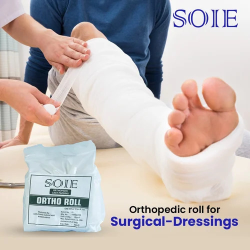 Cast Padding Ortho Roll - 100% Cotton, 12 Inches x 20 Yards, White | Disposable, Ideal for Clinical and Hospital Use