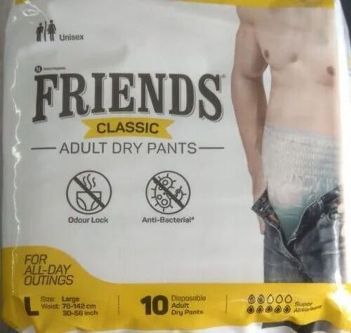 Disposable Friends Adult Diapers - Cotton Large Size | High Absorption Extra Soft Comfortable Design