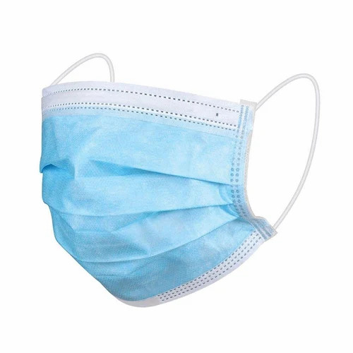 Earloop Surgical Face Mask - 3 Ply, Blue Non Woven Material | Disposable, Single Use, Optimal for Adults, Men, Women