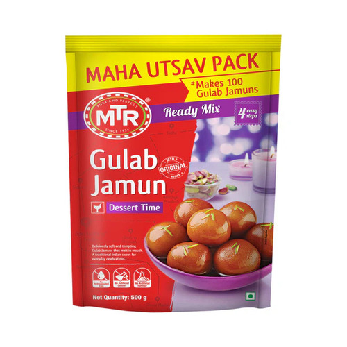 Gulab Jamun Making Powder - 100% Pure Sweet Flavor, 500 Gram Powder | Premium Quality, Vegan-Friendly, Chemicals Free, Hygienically Packed