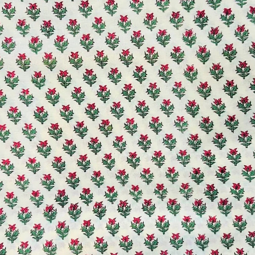Hand Block Printed 100% Cotton Fabric